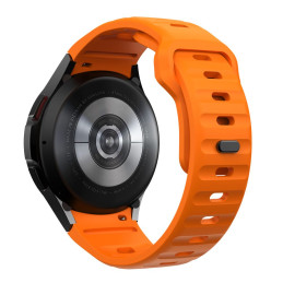 Tech-Protect silikoninis dirželis, skirtas Samsung Galaxy Watch 4/ 5/ 5 Pro/ 6/ 7/ FE – oranžinis