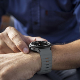 Tech-Protect silikoninis dirželis, skirtas Samsung Galaxy Watch 4/ 5/ 5 Pro/ 6/ 7/ FE – pilkas