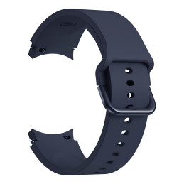 Tech-Protect silikoninis dirželis, skirtas Samsung Galaxy Watch 4/ 5/ 5 Pro/ 6/ 7/ FE – tamsiai mėlynas