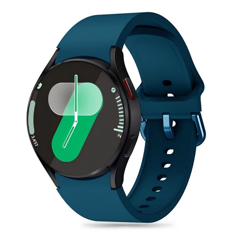 Tech-Protect silikoninis dirželis, skirtas Samsung Galaxy Watch 4/ 5/ 5 Pro/ 6/ 7/ FE – mėlynas