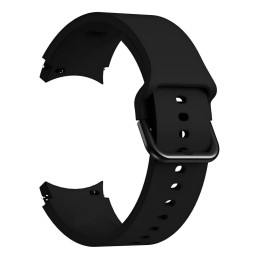 Tech-Protect silikoninis dirželis, skirtas Samsung Galaxy Watch 4/ 5/ 5 Pro/ 6/ 7/ FE – juodas