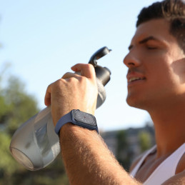Tech-Protect silikoninis dirželis, skirtas Apple Watch 4/ 5/ 6/ 7/ 8/ 9/ SE (38/ 40/ 41mm) – mėlynas