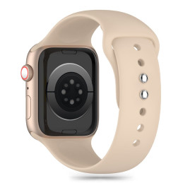 Tech-Protect silikoninis dirželis, skirtas Apple Watch 4/ 5/ 6/ 7/ 8/ 9/ SE (38/ 40/ 41mm) – rudas