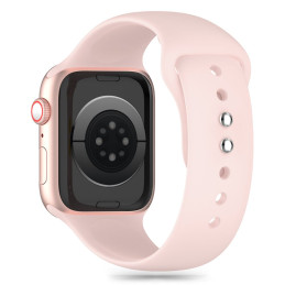 Tech-Protect silikoninis dirželis, skirtas Apple Watch 4/ 5/ 6/ 7/ 8/ 9/ SE/ Ultra 1/ 2 (42/ 44/ 45/ 49 mm) – rožinė