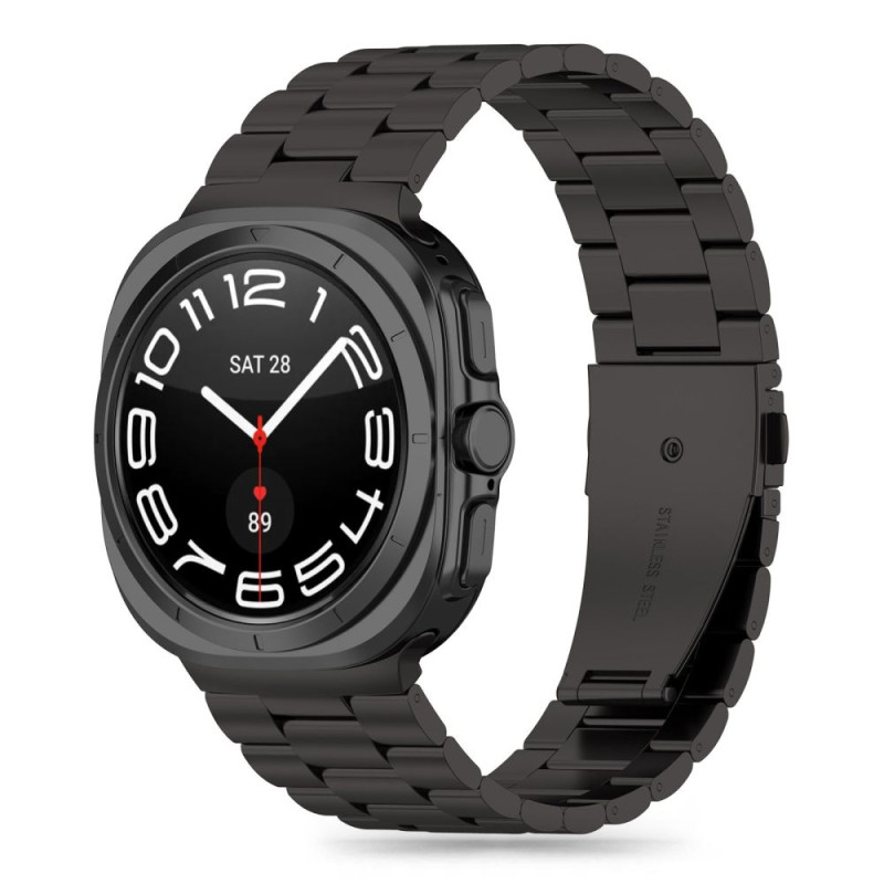 Tech-Protect nerūdijančio plieno apyrankė, skirta Samsung Galaxy Watch Ultra (47 mm) - juoda