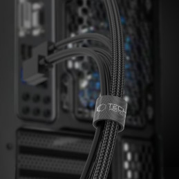 Tech-Protect Velcro Cable 3m kabelių laikiklis - juodas