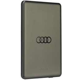 Audi Big Logo MagSafe indukcinis maitinimo blokas 15W 5000mAh - pilkas