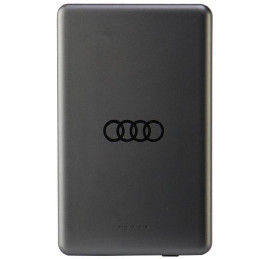 Audi Big Logo MagSafe indukcinis maitinimo blokas 15W 5000mAh - pilkas