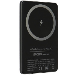 Audi Big Logo MagSafe indukcinis maitinimo blokas 15W 5000mAh - pilkas
