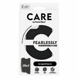CARE by PanzerGlass Bebaimiai madingas dėklas, skirtas iPhone 15 – juodas
