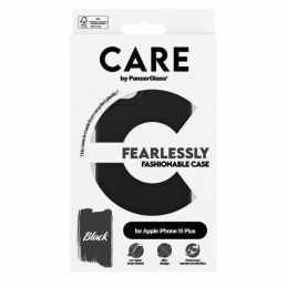 CARE by PanzerGlass Fearlessly madingas dėklas, skirtas iPhone 15 Plus – juodas
