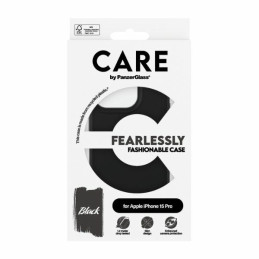 CARE by PanzerGlass Fearlessly madingas dėklas, skirtas iPhone 15 Pro – juodas