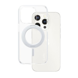 CARE by PanzerGlass Kickstand Case MagSafe, skirtas iPhone 15 Pro – sidabrinis