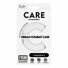 CARE by PanzerGlass Urban Combat Case iPhone 15 - skaidrus