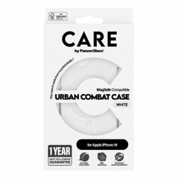 CARE by PanzerGlass Urban Combat Case MagSafe dėklas iPhone 15 - baltas