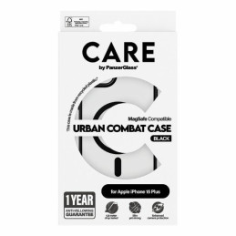 CARE by PanzerGlass Urban Combat Case MagSafe dėklas iPhone 15 Plus - juodas