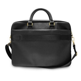 Guess Saffiano Script krepšys 16" nešiojamam kompiuteriui - juodas