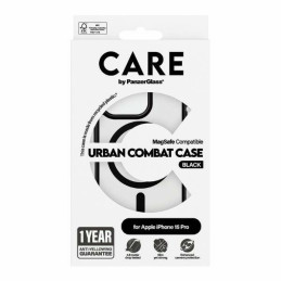 CARE by PanzerGlass Urban Combat Case MagSafe dėklas iPhone 15 Pro - juodas
