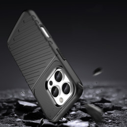 Thunder Case silikoninis dėklas iPhone 16 Pro Max - juodas