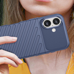 Thunder Case silikoninis dėklas iPhone 16 - mėlynas