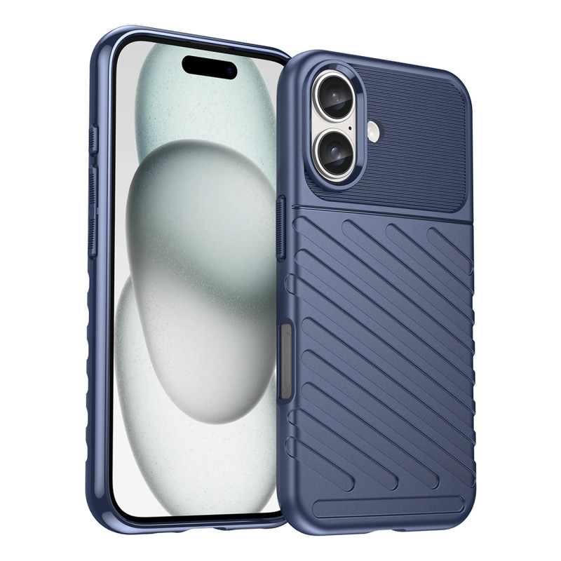 Thunder Case silikoninis dėklas iPhone 16 Plus - mėlynas