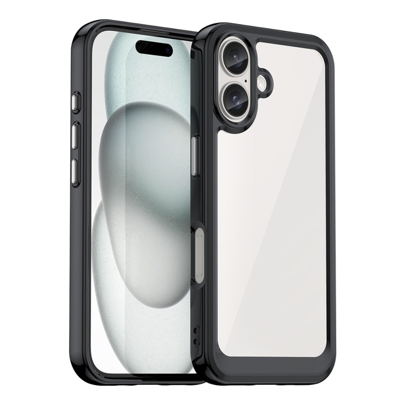 Outer Space Dėklas su gelio rėmeliu iPhone 16 - juodas