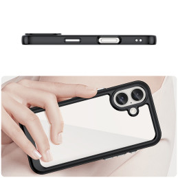 Outer Space Dėklas su gelio rėmeliu iPhone 16 - juodas