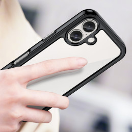 Outer Space Dėklas su gelio rėmeliu iPhone 16 - juodas