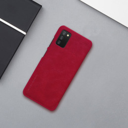 Nillkin Qin odinis dėklas Samsung Galaxy A03s raudonas