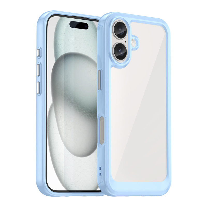 Outer Space Dėklas su gelio rėmeliu iPhone 16 Plus - mėlynas