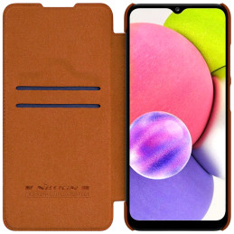 Nillkin Qin odinis dėklas Samsung Galaxy A03s raudonas
