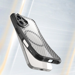 Pirmaujančios serijos MagSafe silikoninis dėklas, skirtas iPhone 16 Plus - juodas
