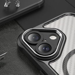 Pirmaujančios serijos MagSafe silikoninis dėklas, skirtas iPhone 16 Plus - juodas