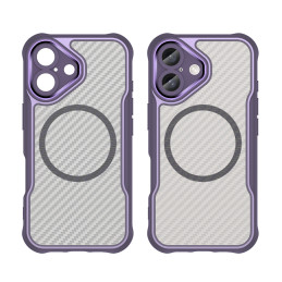 Pirmaujančios serijos MagSafe silikoninis dėklas, skirtas iPhone 16 Plus - violetinis