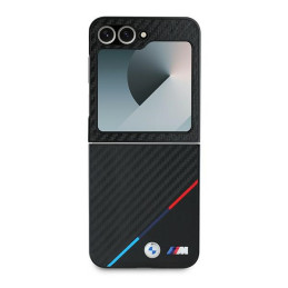 BMW Carbon Tricolor dėklas, skirtas Samsung Galaxy Z Flip 6 - juodas