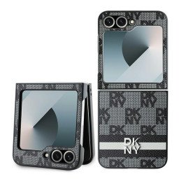 DKNY „Samsung Galaxy Z Flip 6“ languotas raštas su spausdintomis juostelėmis - juodas