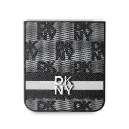 DKNY „Samsung Galaxy Z Flip 6“ languotas raštas su spausdintomis juostelėmis - juodas