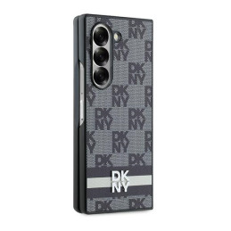 DKNY languotų raštų spausdintų juostelių dėklas, skirtas Samsung Galaxy Z Fold 6 - juodas