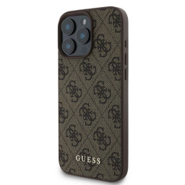 Guess 4G Classic dėklas iPhone 16 Pro - rudas