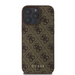 Guess 4G Classic dėklas iPhone 16 Pro - rudas