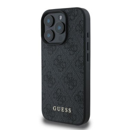 Guess 4G Classic dėklas, skirtas iPhone 16 Pro Max - juodas