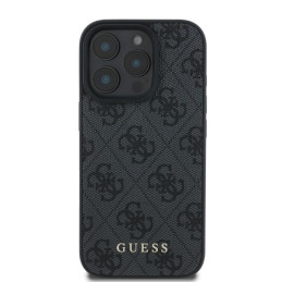 Guess 4G Classic dėklas, skirtas iPhone 16 Pro Max - juodas