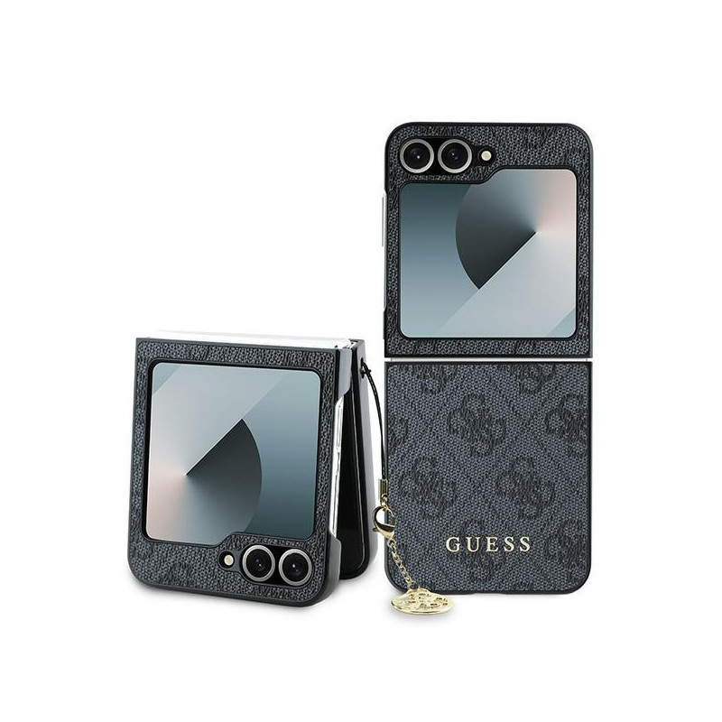 Guess 4G Charm dėklas, skirtas Samsung Galaxy Z Flip 6 - juodas