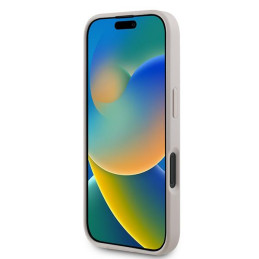 Guess 4G Ring Classic Logo MagSafe dėklas iPhone 16 Plus - rožinis