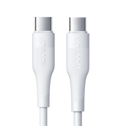 Joyroom PD serijos duomenų kabelis M3 USB-C / USB-C PD 60W 0,25 m – baltas