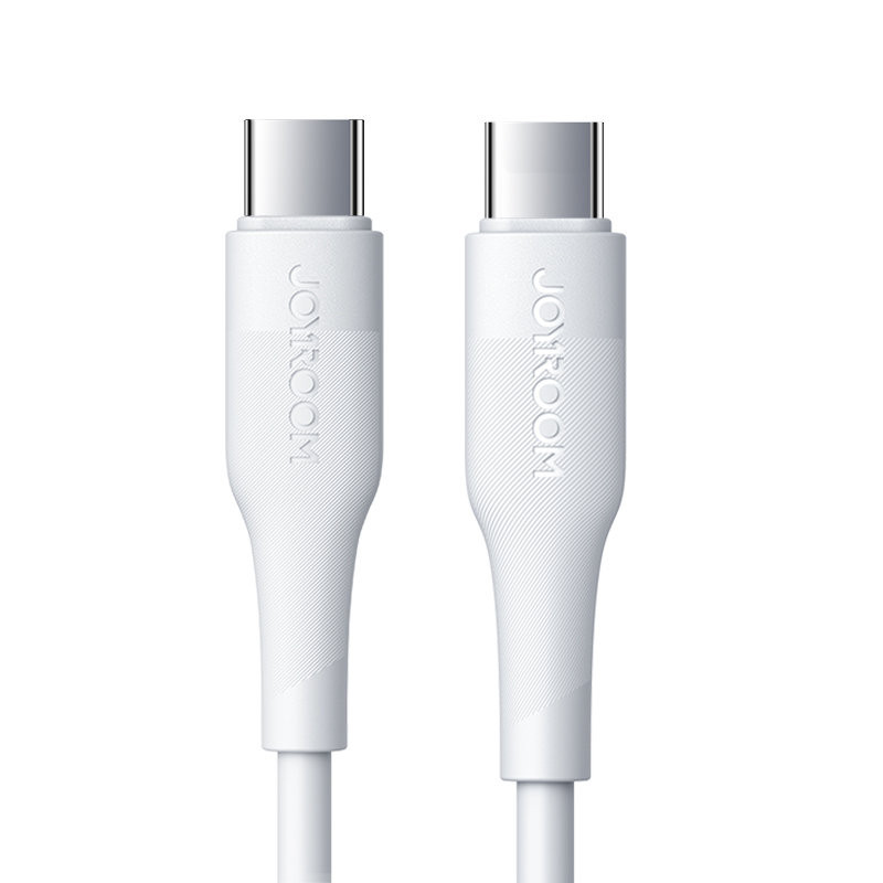 Joyroom PD serijos duomenų kabelis M3 USB-C / USB-C PD 60W 0,25 m – baltas