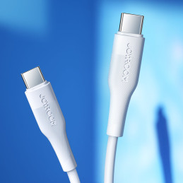 Joyroom PD serijos duomenų kabelis M3 USB-C / USB-C PD 60W 0,25 m – baltas