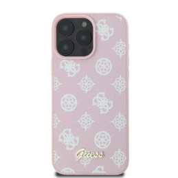 Guess Peony Script MagSafe dėklas iPhone 16 Pro Max - rožinis