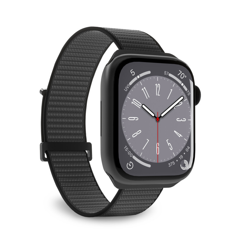 Puro Sport nailoninis dirželis Apple Watch 38 / 40 / 41 mm - juodas