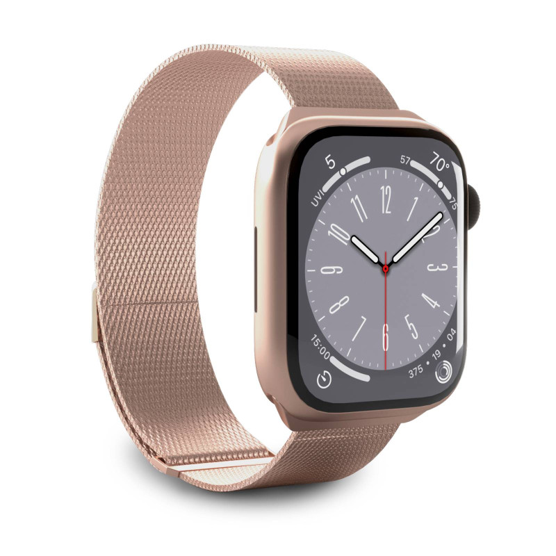 Puro Milanese nerūdijančio plieno dirželis Apple Watch 38 / 40 / 41 mm - rožinė